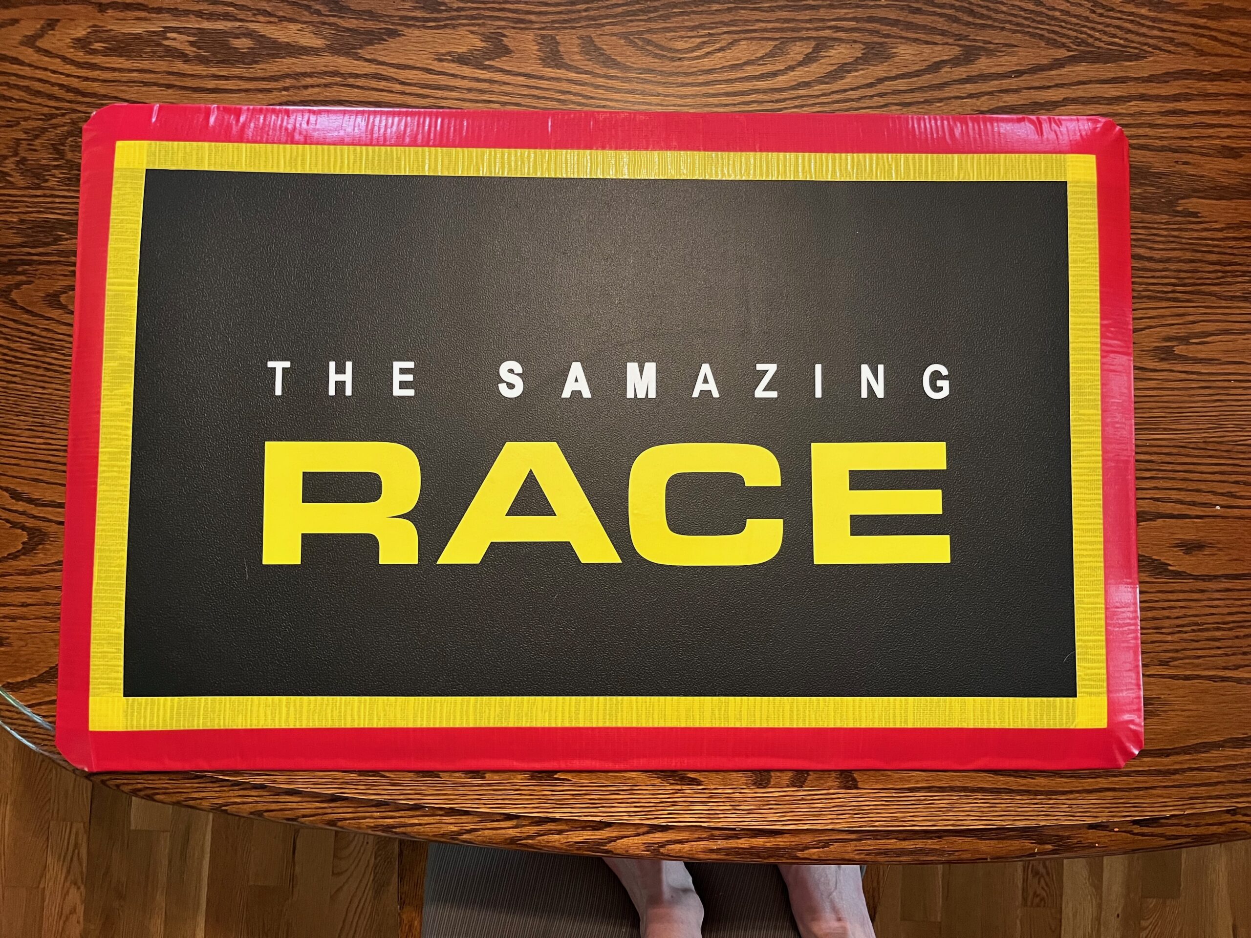 DIY Amazing Race Pit Stop Mat