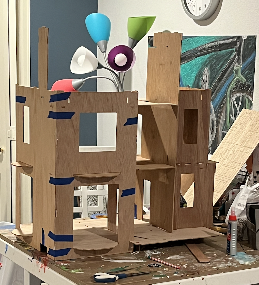 Glued house